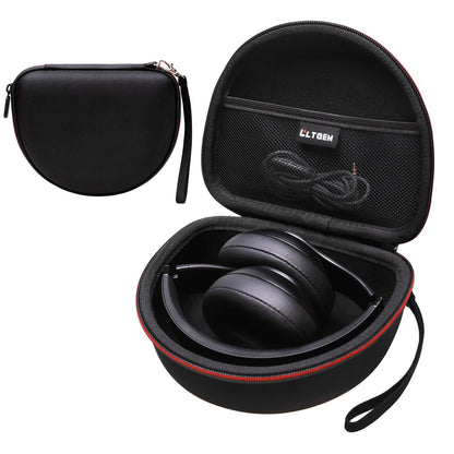 Headphone Case Compatible with Beats Studio Pro/Solo 4 / Studio 3 / Solo 3 / Picun B8 / BERIBES/JLab JBuds Lux ANC Wireless Bluetooth Noise Cancelling Headphones, Black(Case Only)