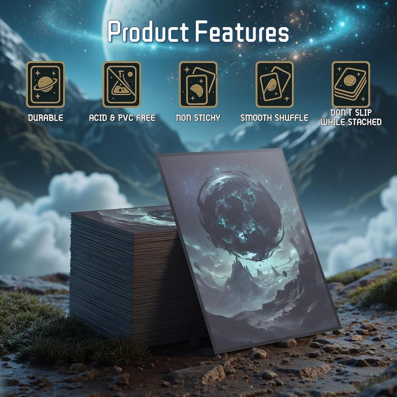 MTG Card Sleeves - Swamp | Ultra Clear Front & Matte Back, 100 Count Standard Size for Magic The Gathering