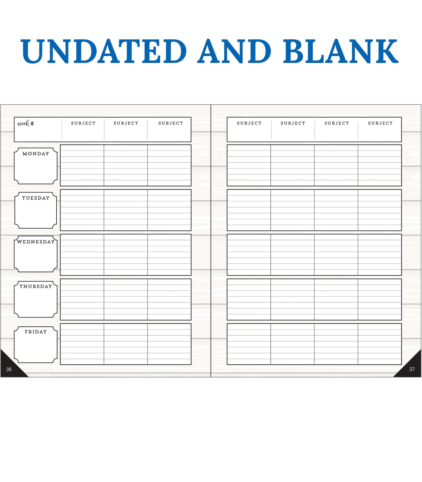 Carson Dellosa Education Modern Farmhouse Teacher Planner 2025-2026,Undated 8" x 11" Lesson Plan Book With Stickers, Class Schedule & Weekly Calendar School Supplies, Homeschool & Classroom Must Haves