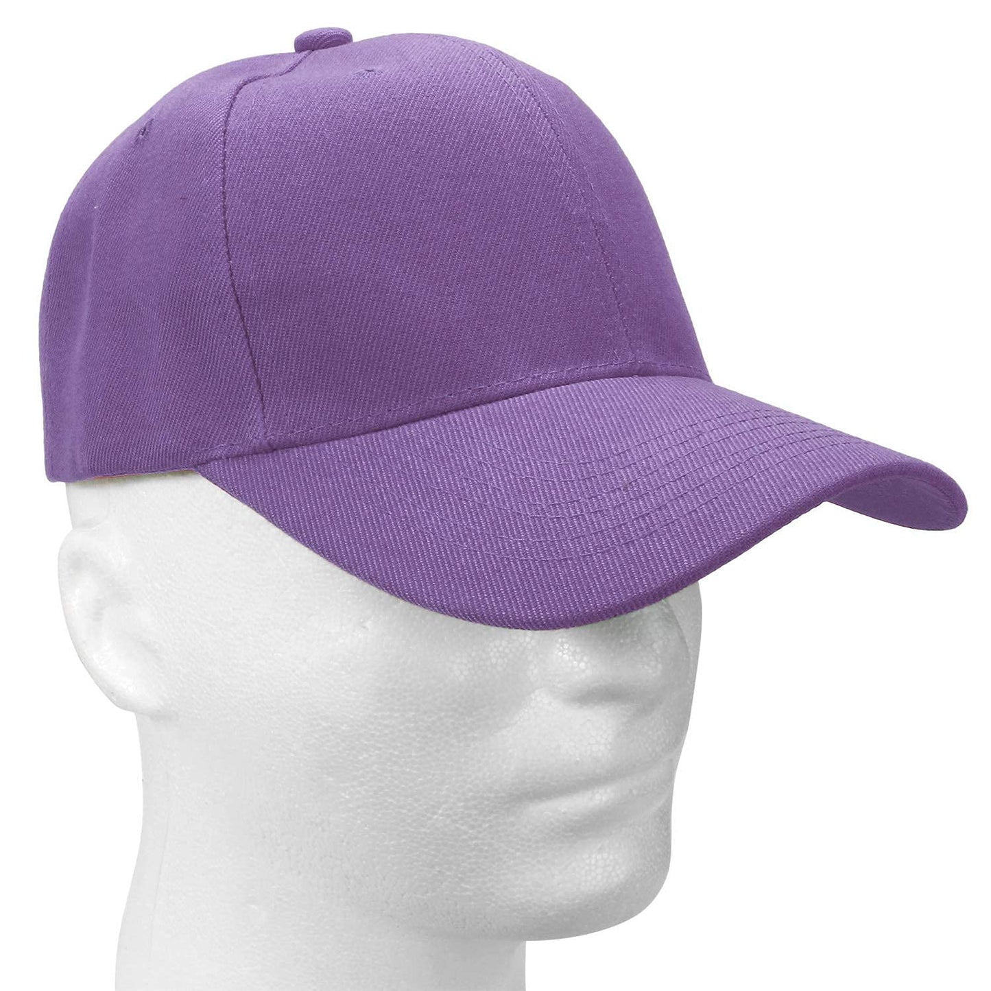Falari Baseball Cap Adjustable Size for Running Workouts and Outdoor Activities All Seasons (2pk Black & Lavender)