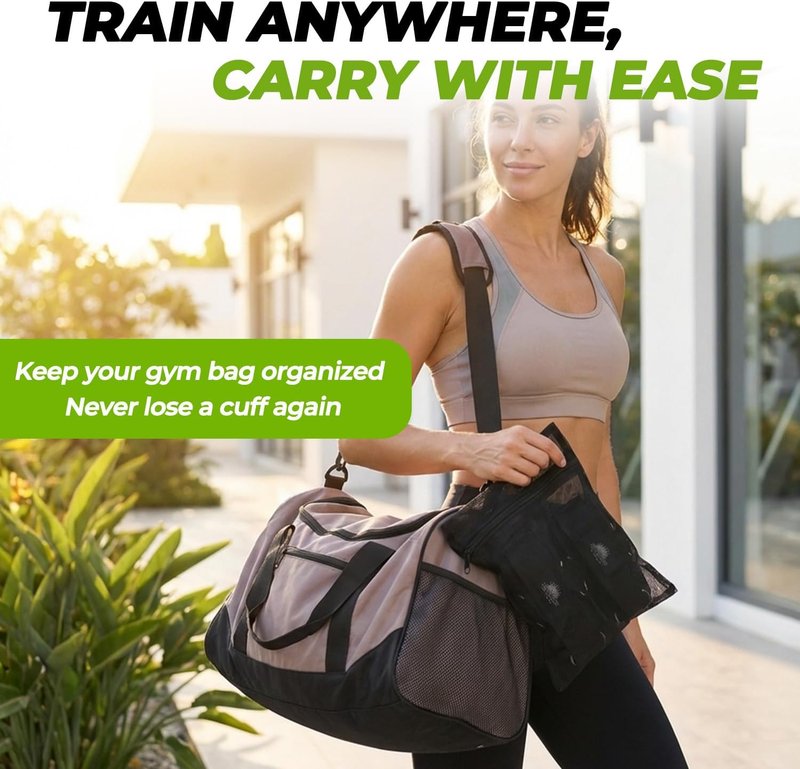 Wrist Cuffs for Cable Machines - Padded Adjustable Straps for Tricep Pushdowns & Strength Training