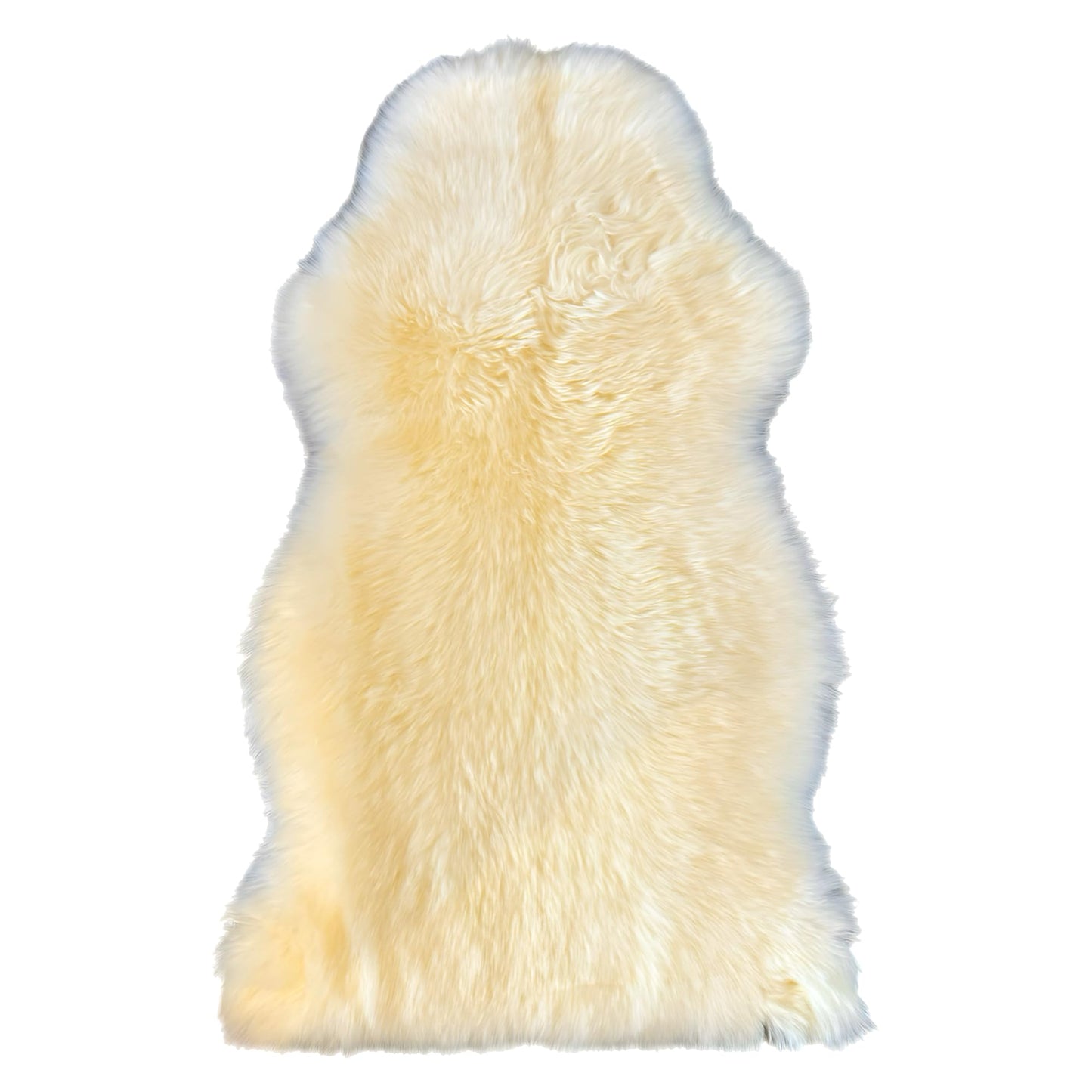 Tru Lamb Sheepskin Area Rug Real Sheepskin Wool Area Rug for Linving Room, Bedroom, Rugs, Sofas and Decor. 2 x 3 ft Sheepskin Rug (Natural White, 2 x 3 ft Sheepskin)