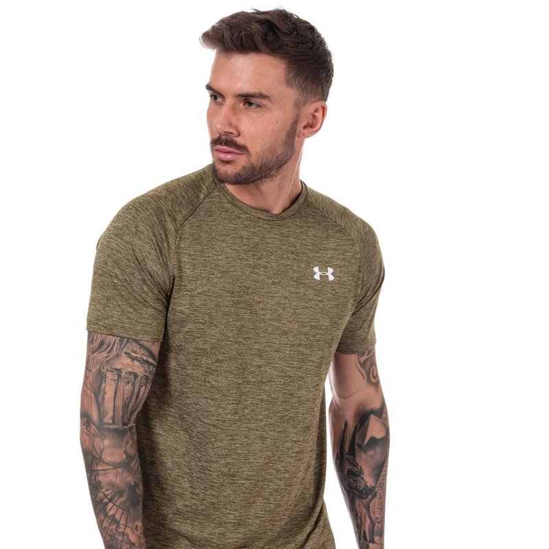 Under Armour Men's Tech 2.0 Short-Sleeve T-Shirt , Outpost Green (331)/White, X-Small