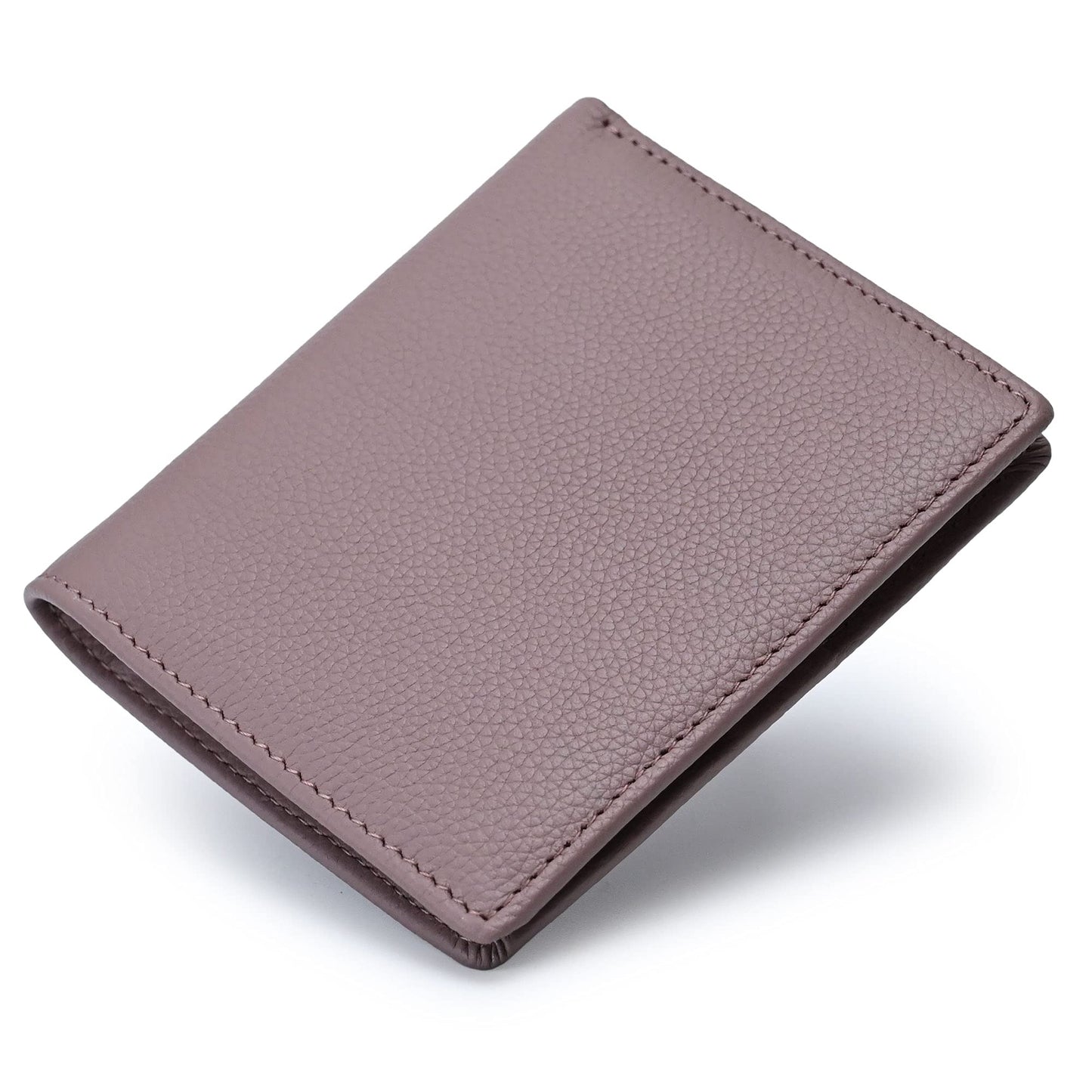 Bveyzi Ultra Slim Small RFID Wallet for Women, Leather Tiny Thin Bifold Pocket Ladies Wallet