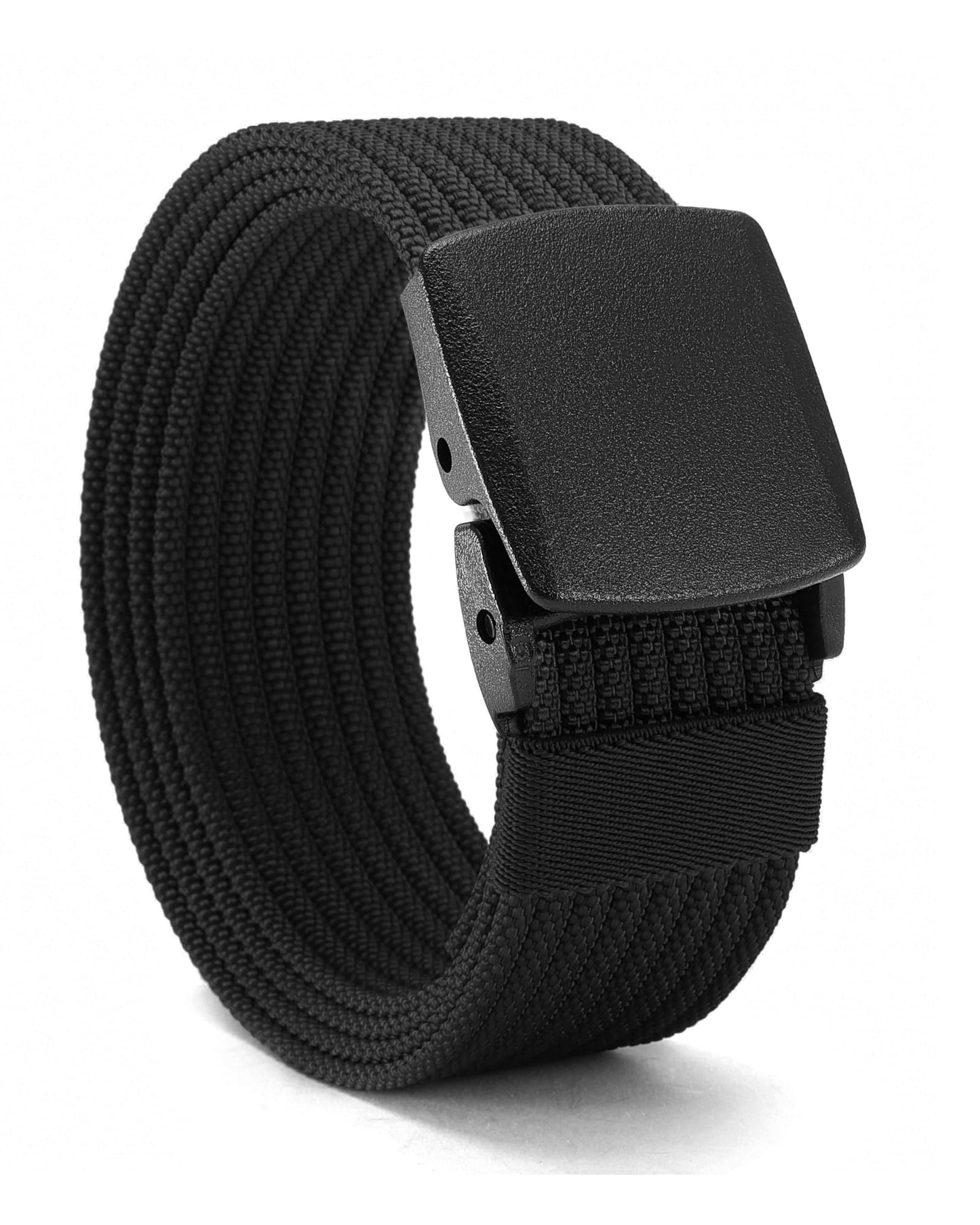 CHAOREN Nickel Free Web Belt Men - TSA Approved Non Metal Buckle Nylon Belt, Travel with Confidence and Ease (38mm)