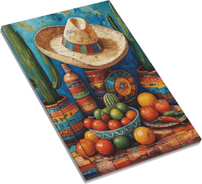 Decorative Art Light Switch Covers Mexican Sombrero & Serape Vibes 1 Gang No Device Blank Switchplate Electrical Faceplate for Home Decor
