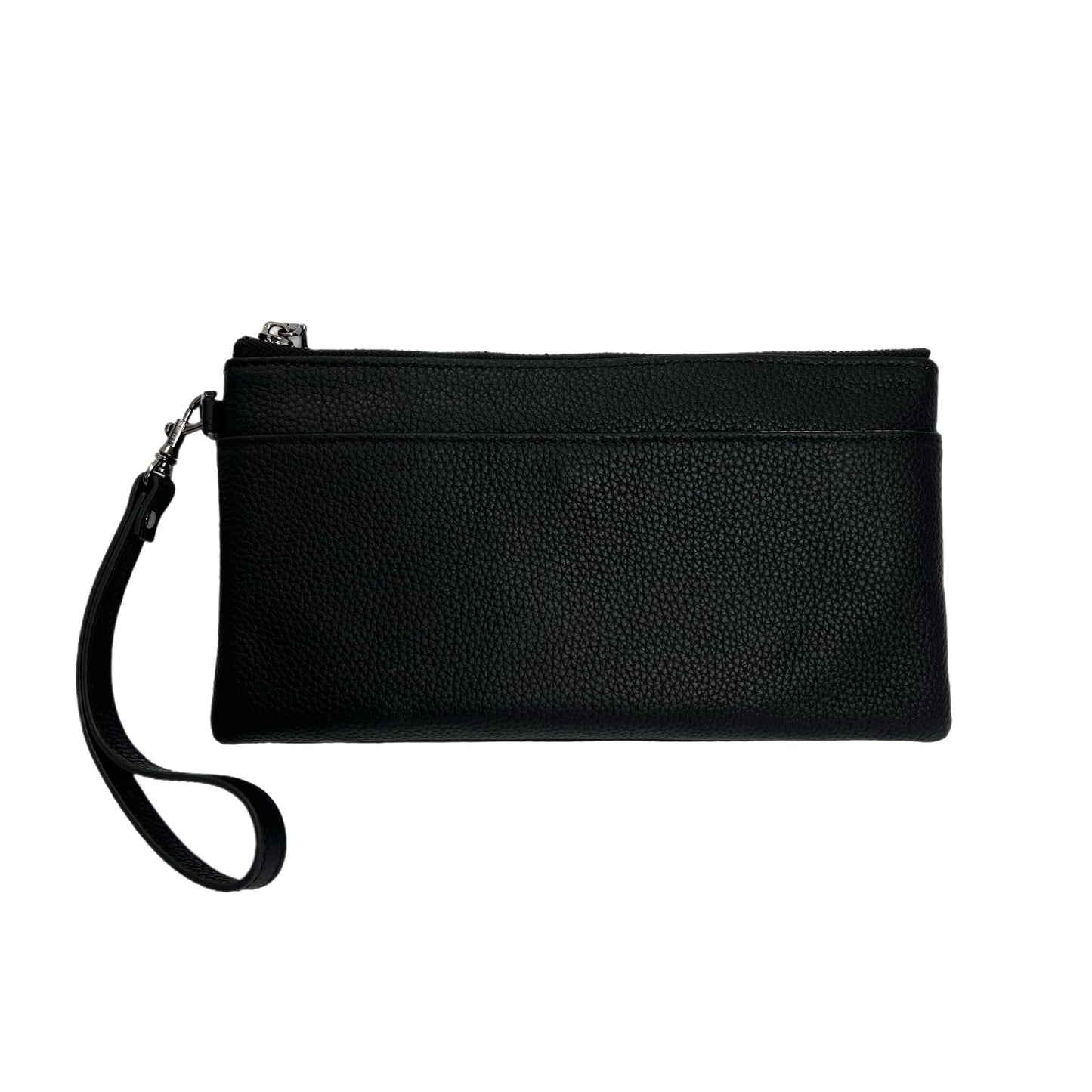 EChoSYDBel Genuine Leather Wristlet Clutch RFID Blocking Handbag Cell Phone Purse Wristlet Zipper Wallet Purses and Bags for Women Men (Black)