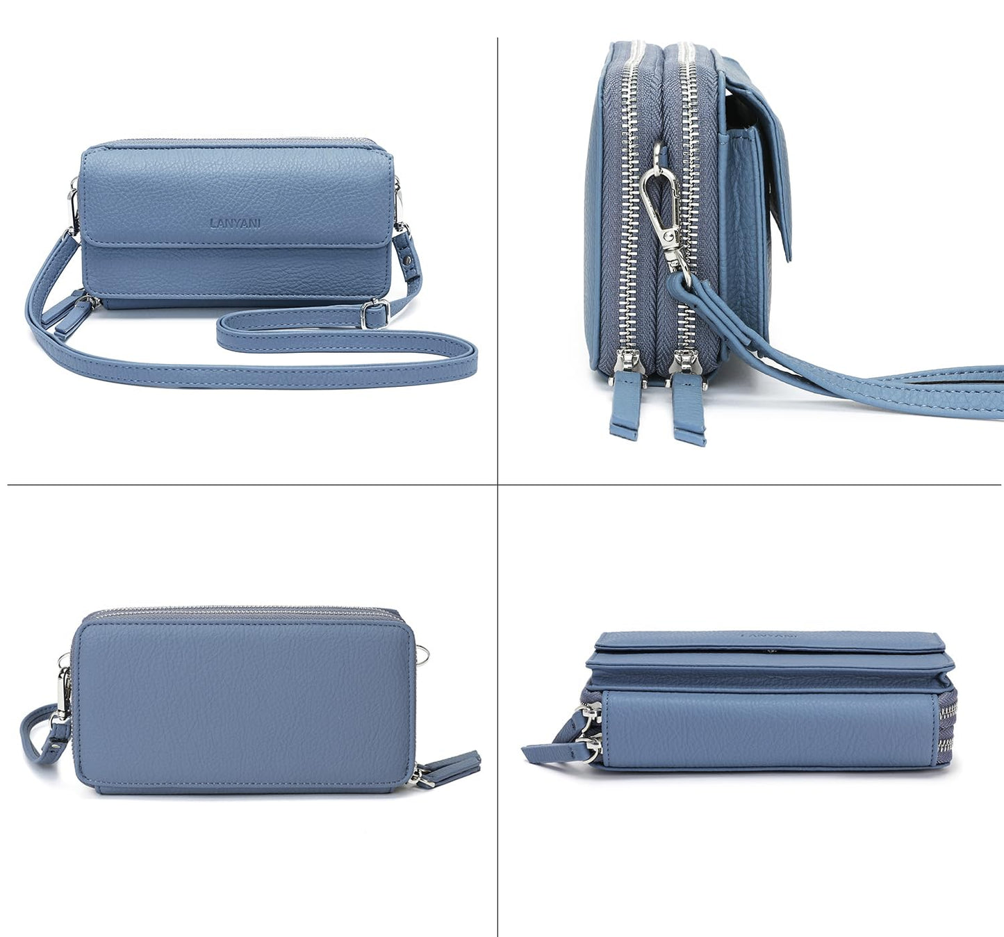 Lanyani Small Crossbody Purses For Women,RFID Phone Clutch Wallet Mini Over The Shoulder Bags Ladies Handbag