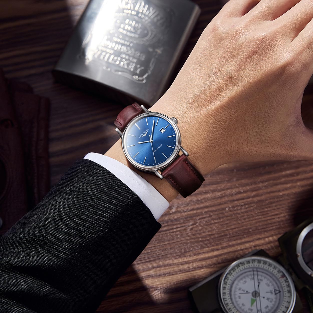 Getalia Luxurious leather Watch Band, Top Grain Genuine Leather Vintage Oil Wax, 18mm 19mm 20mm 21mm 22mm Quick Release Replacement Retro Straps for Men and Women, Thick & Soft (Wine Red Width:20mm)