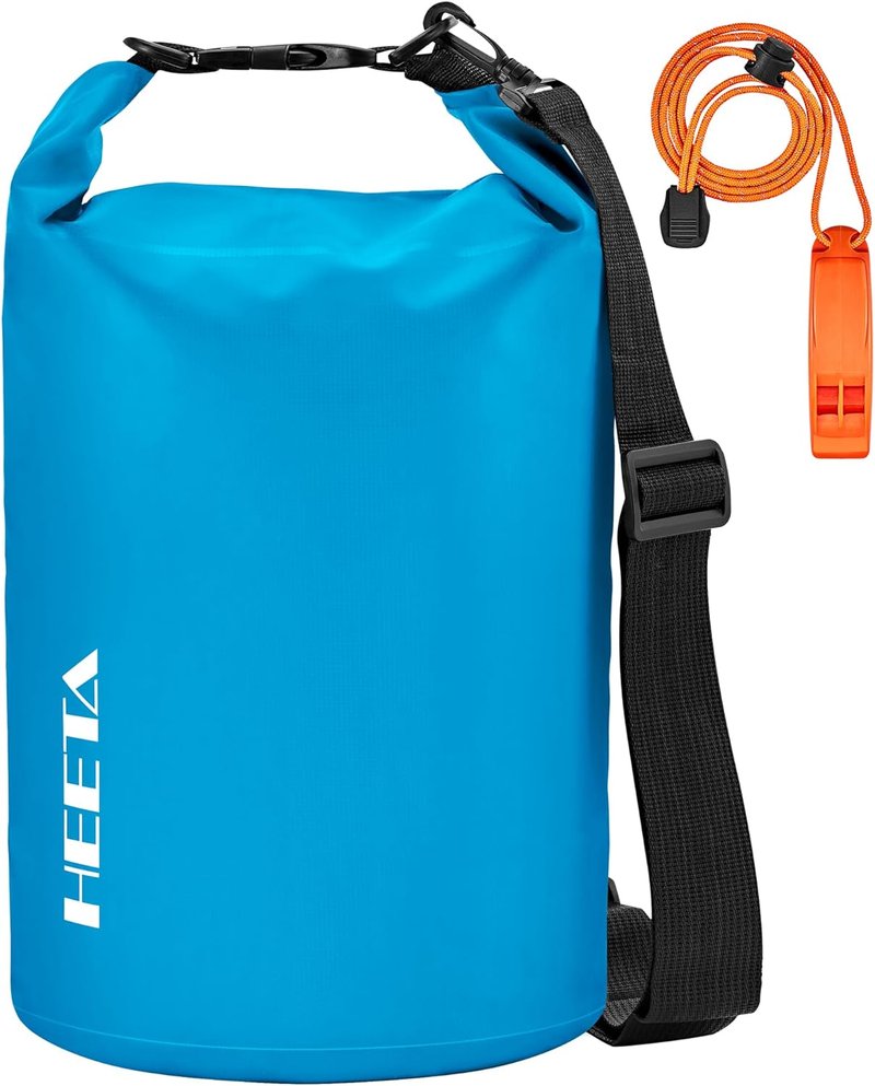 Waterproof Dry Bag - Lightweight Roll Top Storage Backpack with Emergency Whistle | 5L/10L/20L/30L/40L for Travel, Kayaking, Camping