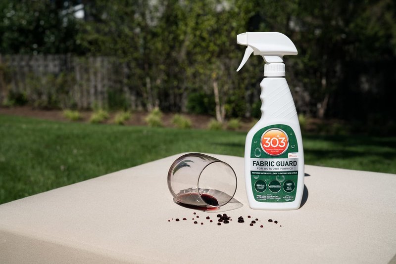 303 Products Fabric Guard, Water Repellent Spray for Outdoor Fabrics – Protects Upholstery, Cushions & Canvas, Stain Protection, Sunbrella Recommended, 16 oz