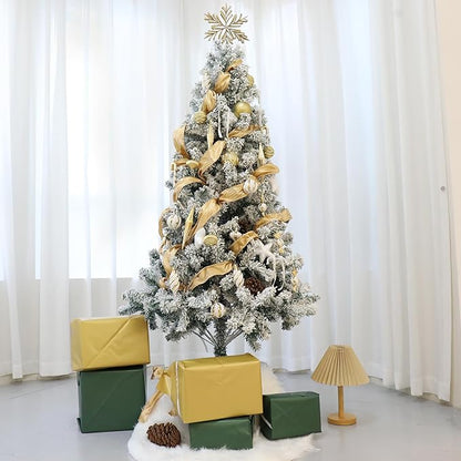 Christmas Ball Ornaments Set Shatterproof Christmas Tree Ornaments 24 PCS Painted Shaped Styles Xmas Tree for Holiday Decor,Gold