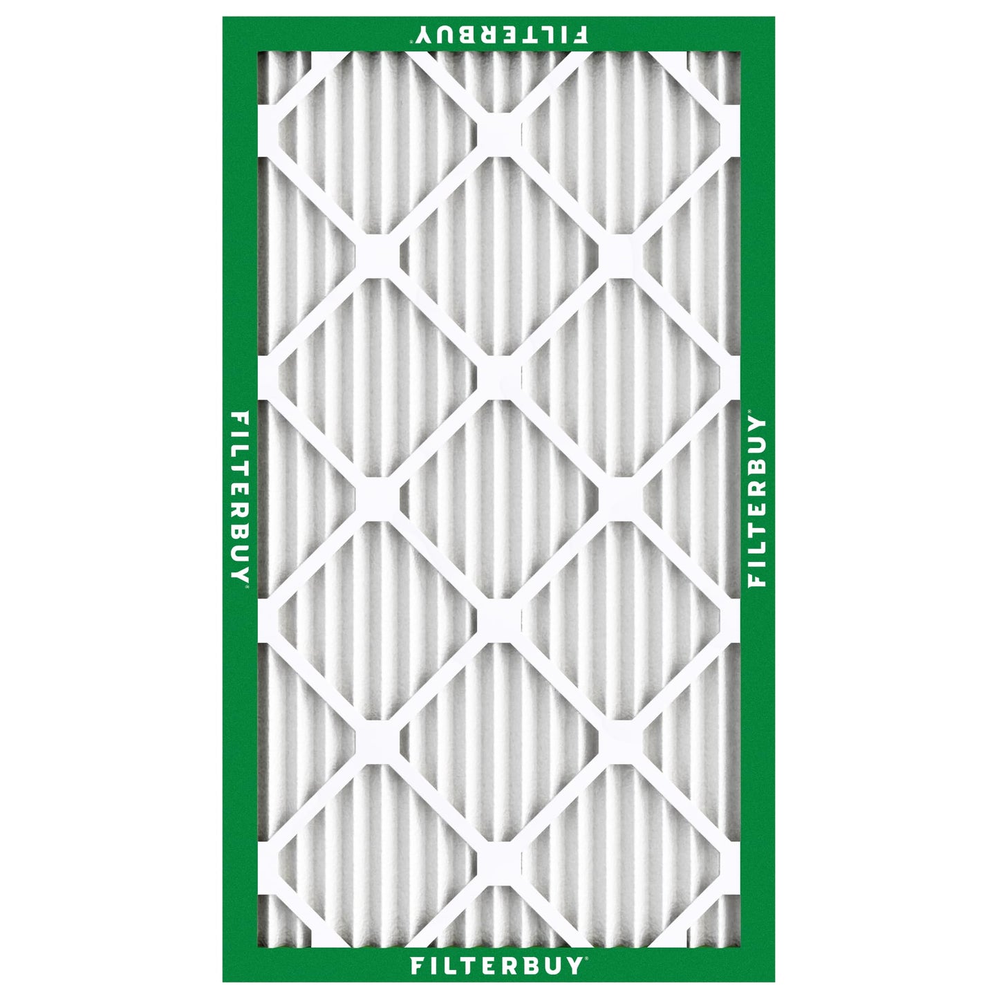 Filterbuy 12x24x1 Air Filter MERV 8 Essential Dust & Allergy Defense (4-Pack), Electrostatic Pleated HVAC AC Furnace Filters Replacement, Made in USA (Actual Size: 11.50 x 23.50 x 0.75)