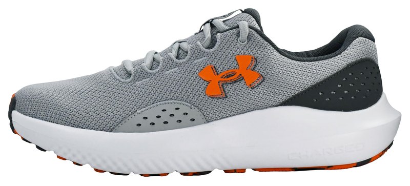 Under Armour Men's Charged Surge 4 Sneaker, Mod Gray/Castlerock/Team Orange, 11