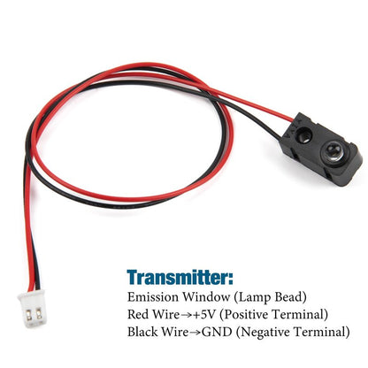 5Pcs IR Break Beam Sensor LEDs Counting Module Distance Sensor Split 5MM Through-Beam Photoelectric Switch for Apply Relay