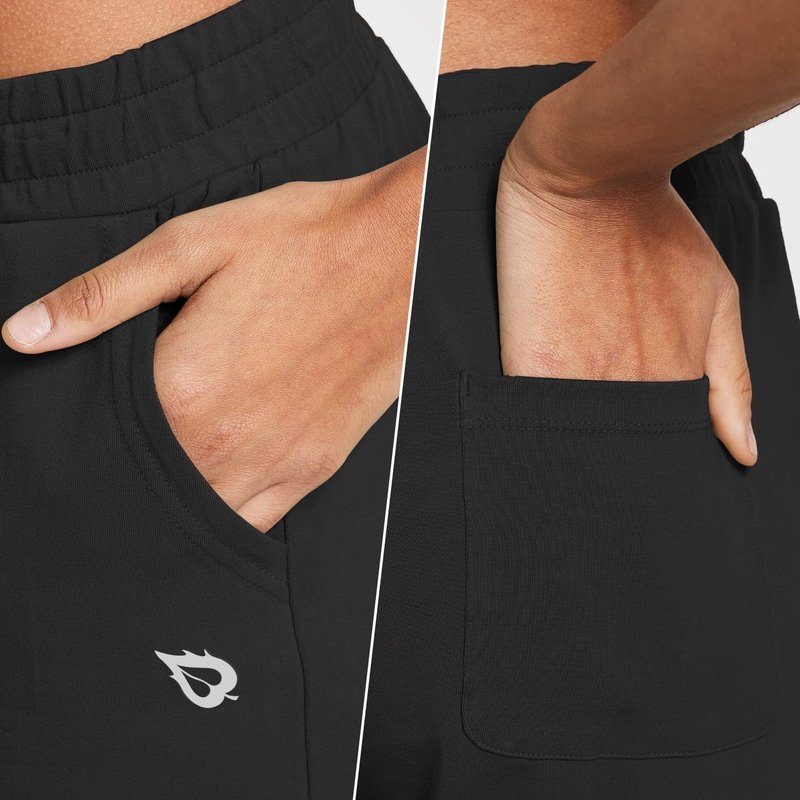 Baleaf Women's Cotton Joggers - Soft Tapered Sweatpants for Yoga & Daily Wear | Comfortable Fit