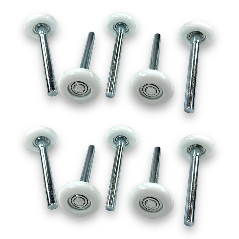 BC Precision Garage Door Rollers 10 Pack, Premium Sealed Nylon, Quiet, Strong, 4" Inch Stems, 2" Inch Rollers, 13 Balls