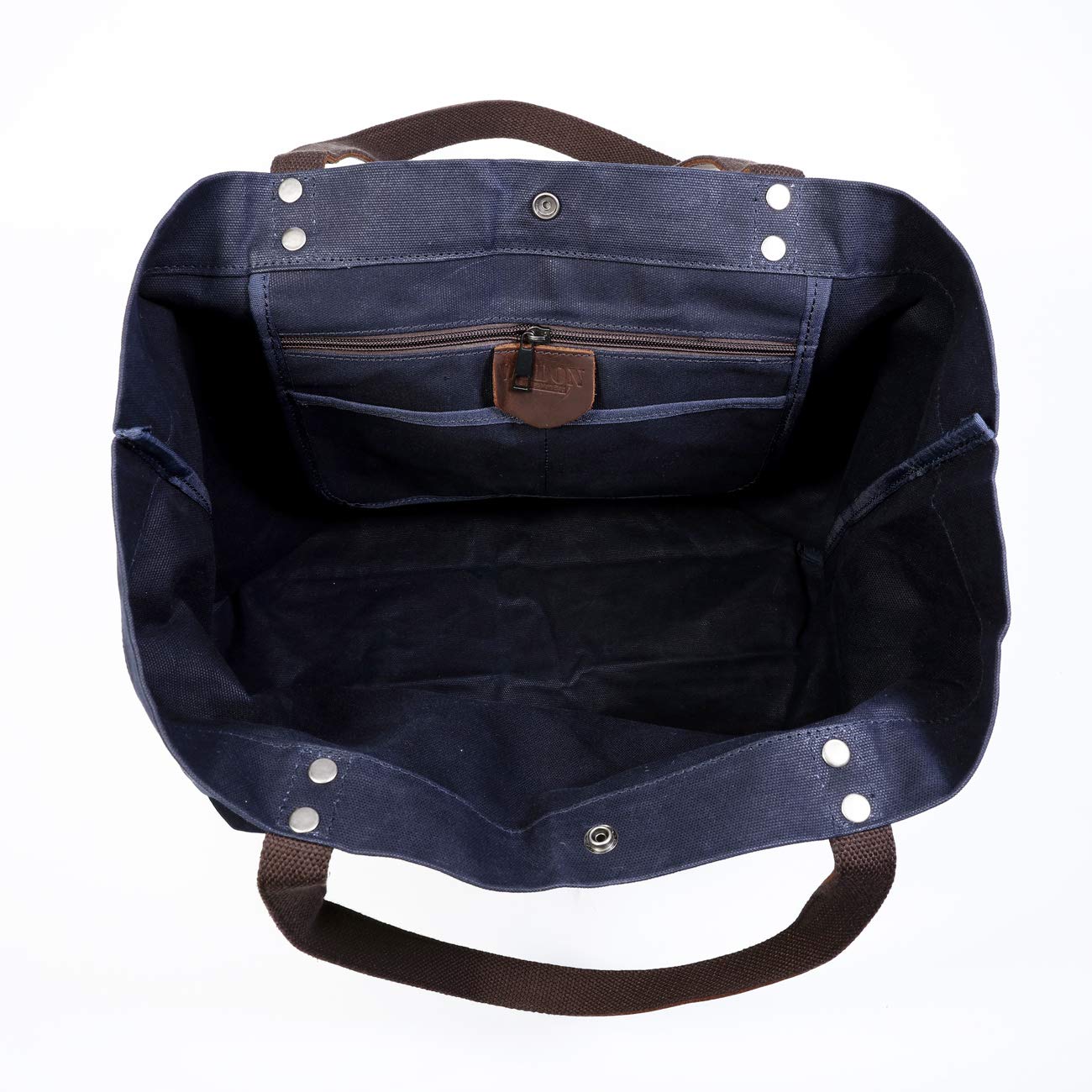 WUDON Waxed Canvas Travel Tote Bag - Extra Large Carryall Shoulder Bag for Women