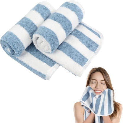 KinHwa Microfiber Hand Towels for Bathroom Soft and Absorbent Face Towels Grey