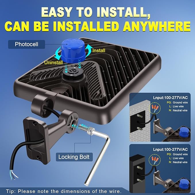 480W Led Parking Lot Light Outdoor, 72000LM Super Bright Flood Parking Lights-Dusk to Dawn 5000K Waterproof Commercial Large Area Security Street Shoebox Lighting for Stadium Sport AC100-277V