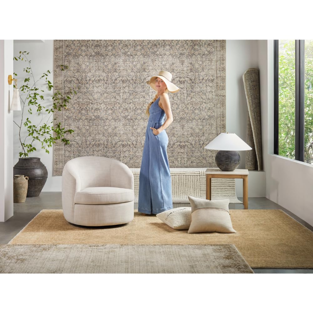 Livabliss x Galey Alix Architect I Modern Geometric Area Rug, 7'10" x 10' (8' x 10'), Ivory/Black