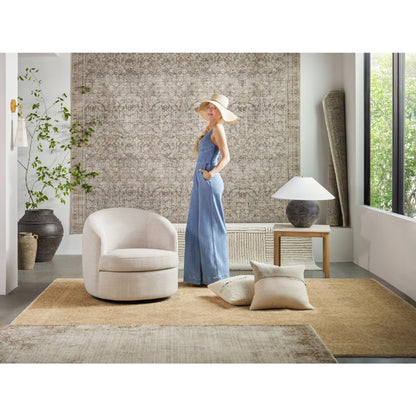 Livabliss x Galey Alix Architect I Modern Geometric Area Rug, 7'10" x 10' (8' x 10'), Ivory/Black