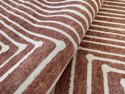 GLN Rugs Contemporary - Knidos - Machine Washable Area Rug, Modern Washable, Non Slip, Low Pile Area Rug, Entryway, Hallway, Kitchen Rug - Easy Clean (3' x 5' Beige Orange)