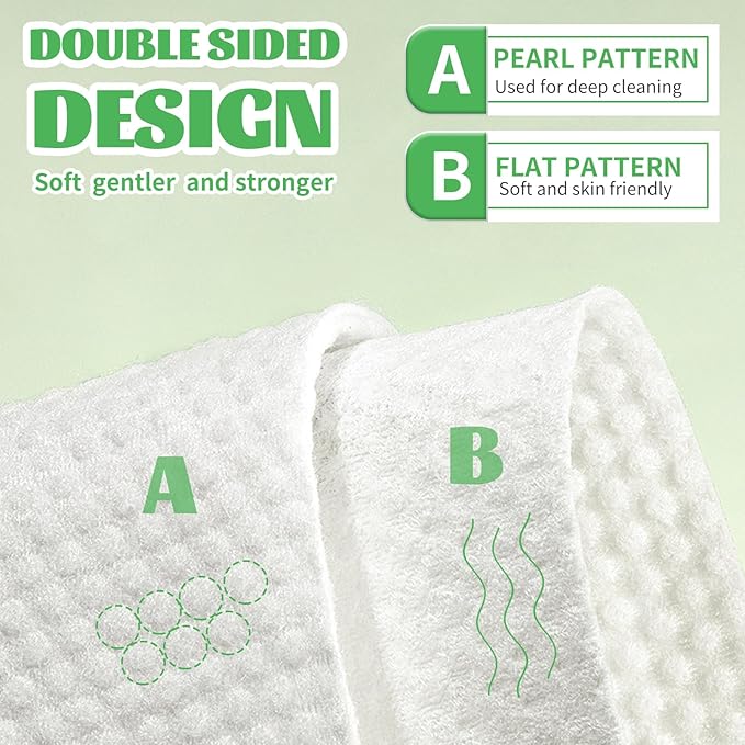 Disposable Face Towel, for Washing Soft Cotton Dry Wipes Facial Cloths