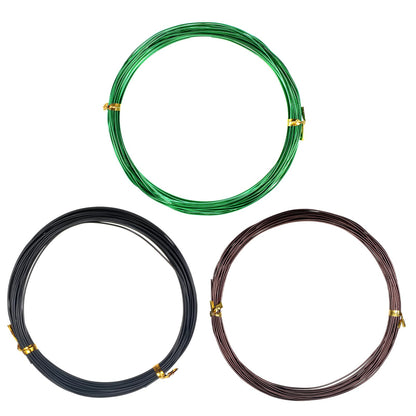 Bonsai Wire Kit, 98 Feet Aluminum Bonsai Tree Training Adjustable Wires Accessories for Holding Branches Wire Bonsai-Tool Set Small Trunks Bonsai-Trees Indoor Garden DIY Tools (3 Colors, 1mm, 30m)