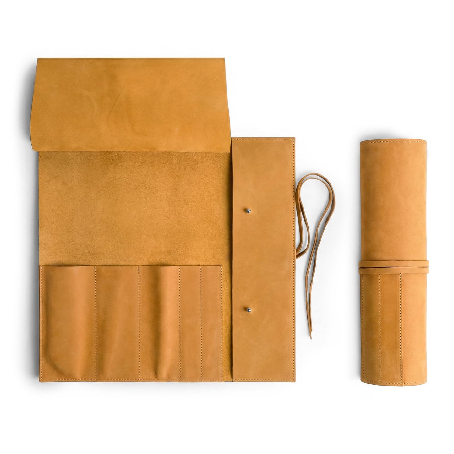 Rustic Leather Knife Roll Case, Durable Chef Knife Bag for Professional Chefs, Knife Roll Bag, Portable Carrying Case for Knives and Tools, Ideal for Culinary Travel, Knife Bags for Chefs Professional