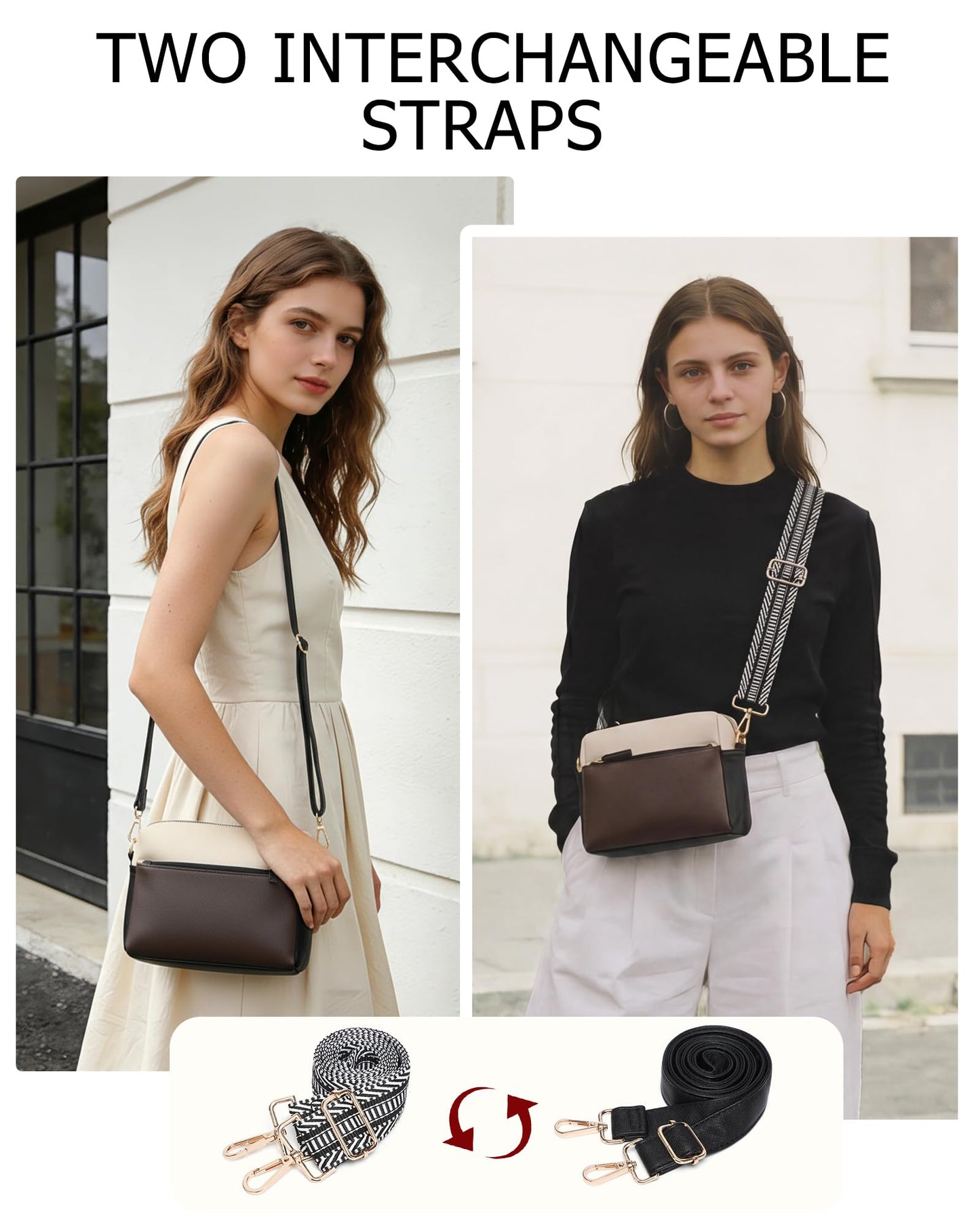 Laptop Bag for Women, 3PCS Vegan Leather Tote Bag for Work with 2 Shoulder Straps, Teacher Purse Office Handbag Computer Briefcase Gifts