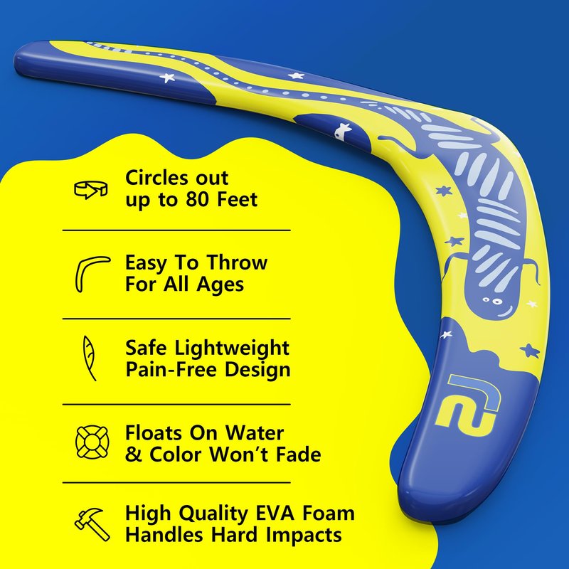 Refresh Sports Boomerang for Adults & Kids