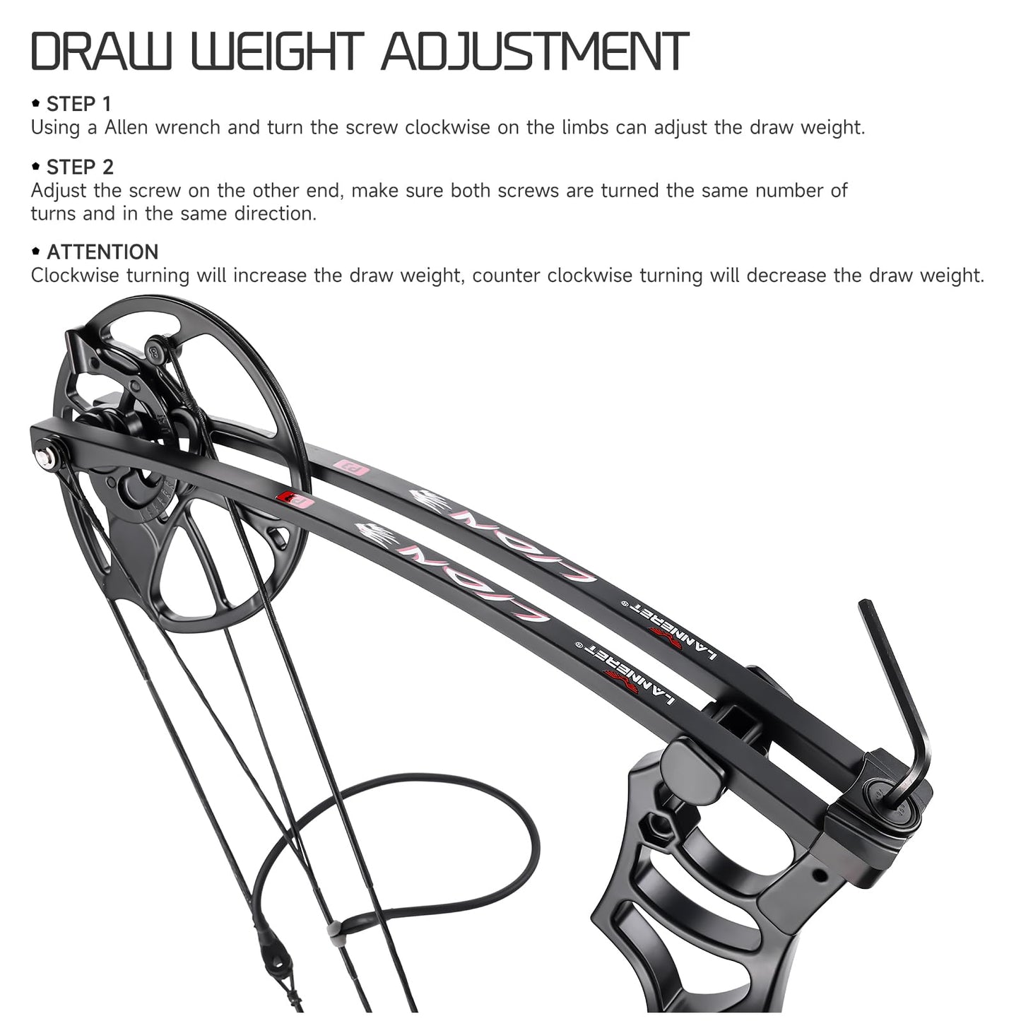 Lanneret Compound Bow and Archery Sets - Right Hand Archery Compound Bows 0-70 lbs Draw Weight Adjustable for Adults and Beginners，25"-31" Draw Length，up to IBO 320 fps，Archery Hunting Bow Set，Camo