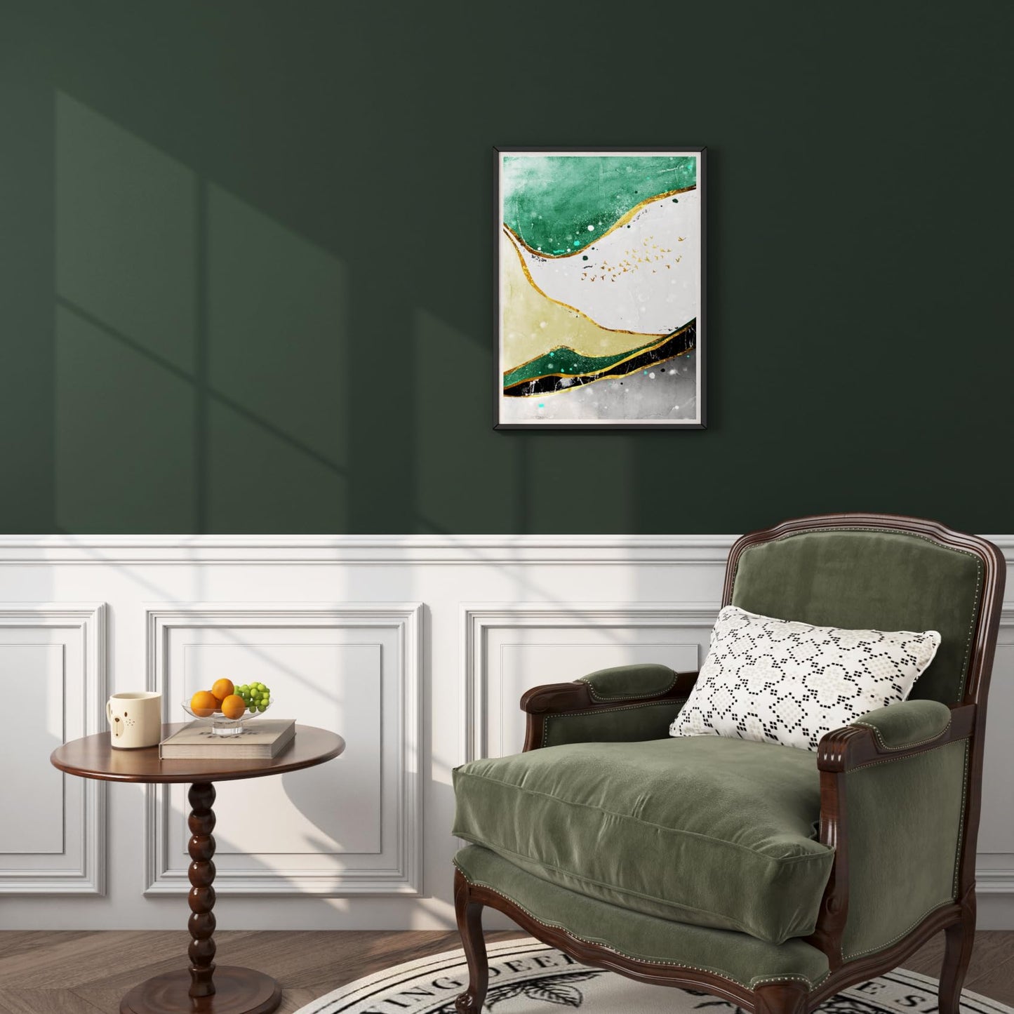 FunStick 15.8"x240" Dark Green Peel and Stick Wallpaper for Kitchen Cabinet Wallpaper Waterproof Green Contact Paper Peel and Stick Cabinet Covering Self Adhesive Wall Paper for Bathroom Shelves Desk