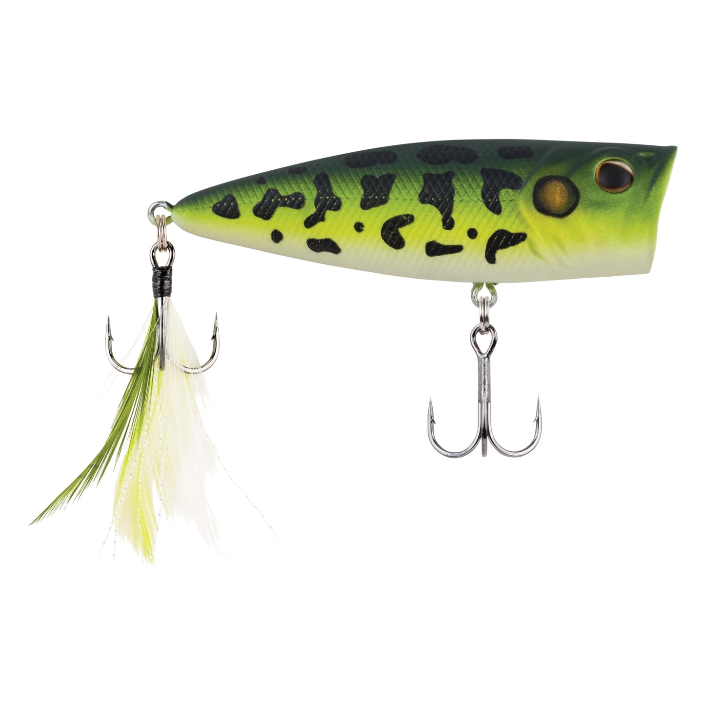 Berkley Choppo Topwater Fishing Lure, HD Golden Shiner, Size 90, Cupped Propeller Tail for Balance of Sound and Spray, Equipped with Sharp Fusion19TM Hook