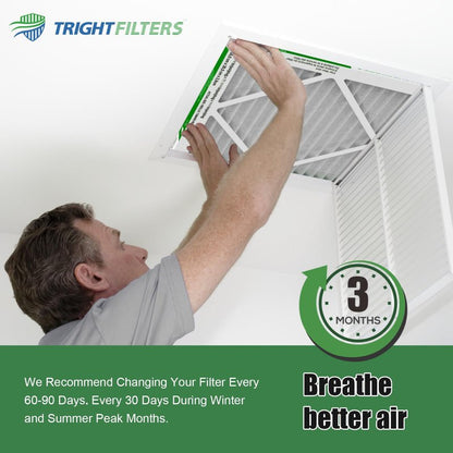 TRIGHTFILTERS 14x20x1 Air Filter 4 Pack, MERV 8 Pleated Dust Defense Air Filters Replacement Air Conditioner HVAC AC Furnace Filter, Durable and Lightweight