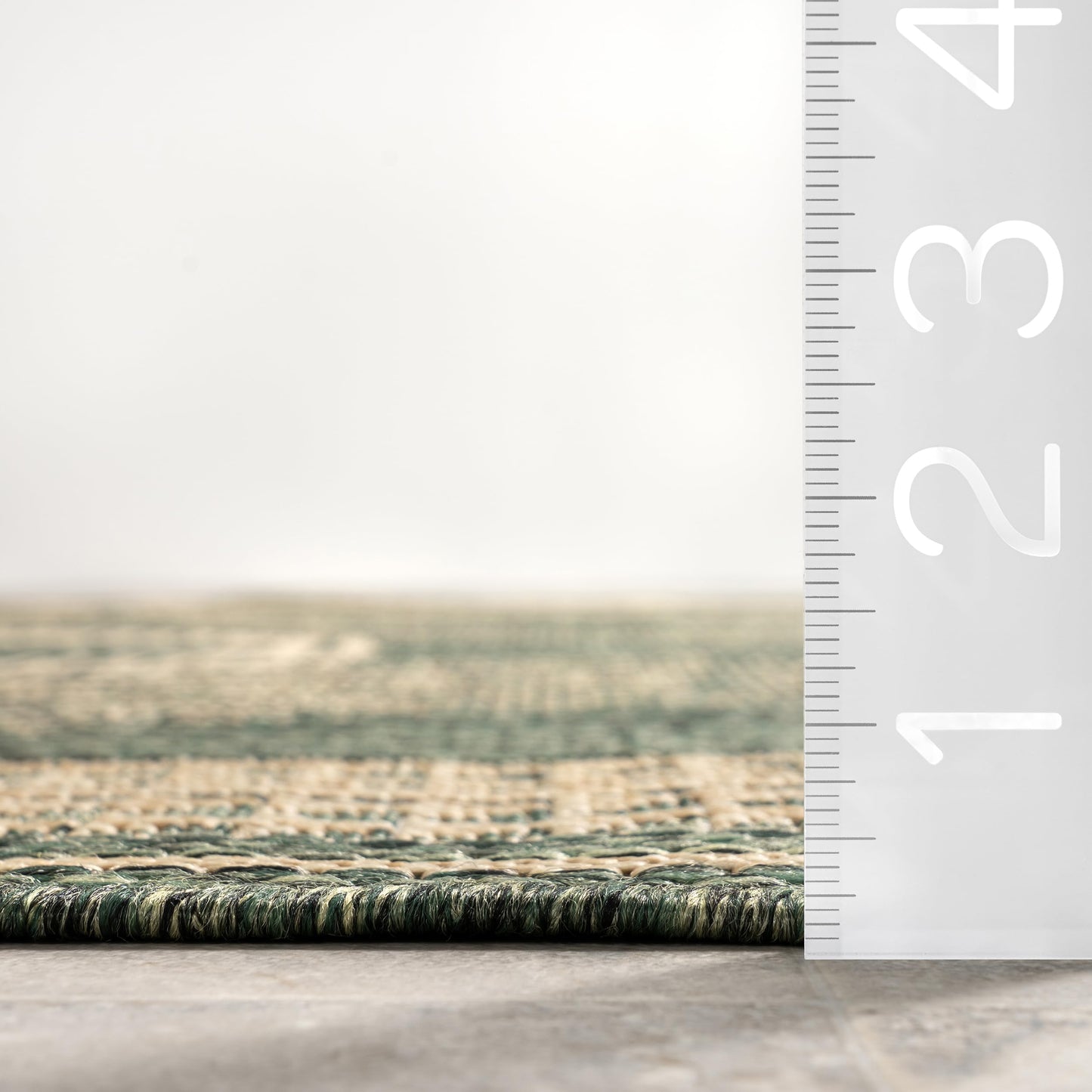 Nuloom Ranya Green/Ivory, 8' x 10', Tribal Geometric, Soft and Cozy, High Traffic, Stain Resistant, Easy Clean, Durable Area Rug for Indoor/Outdoor Patio, Deck, Porch, Garden, Courtyard