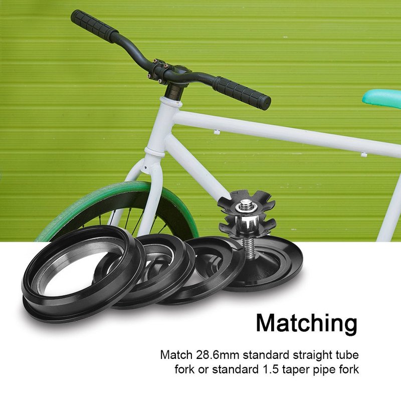 Alomejor Bicycle Headset, Lightweight Aluminum Alloy Sealed Bearing Durability, Cycling Headset, Premium Component for Road Mountain Urban Commuters Trail Riding