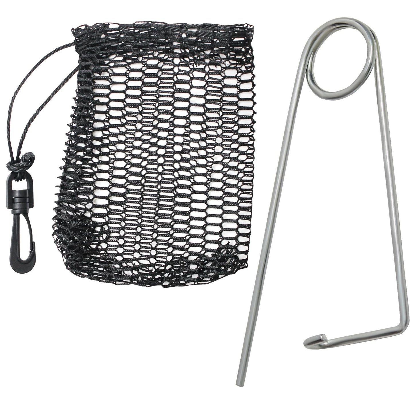 Synceduo Crab Ring Trap Collapsible Fishing Hoop Net Pots for Crabbing Bait Traps for Blue Crabs Dungeness with 50ft Rope, Bait Bag, Clip & Ruler