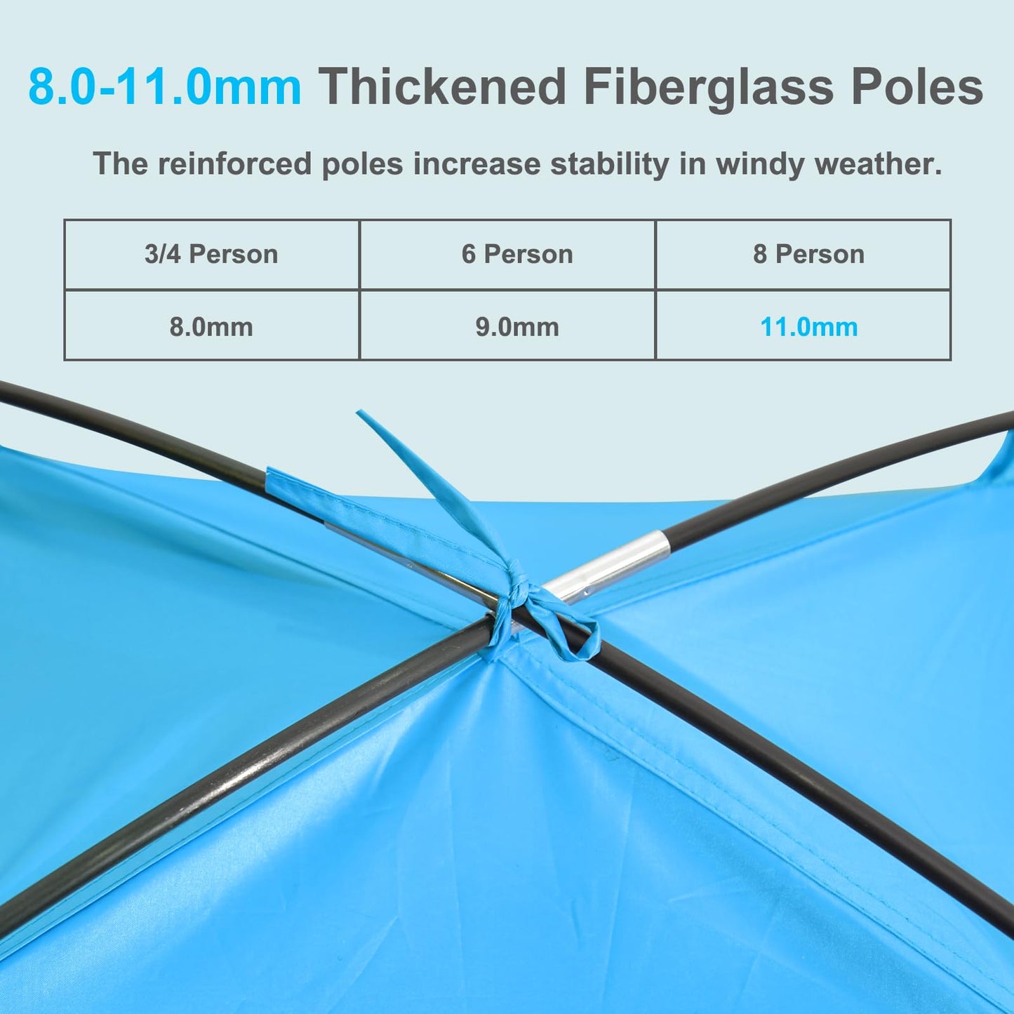 Gorich Beach Tent Sun Shelter for 3/4/6/8/10 Person with UPF 50＋ UV Protection, Lightweight & Easy Setup Beach Shade Canopy, Portable Beach Shade Tent Beach Cabana
