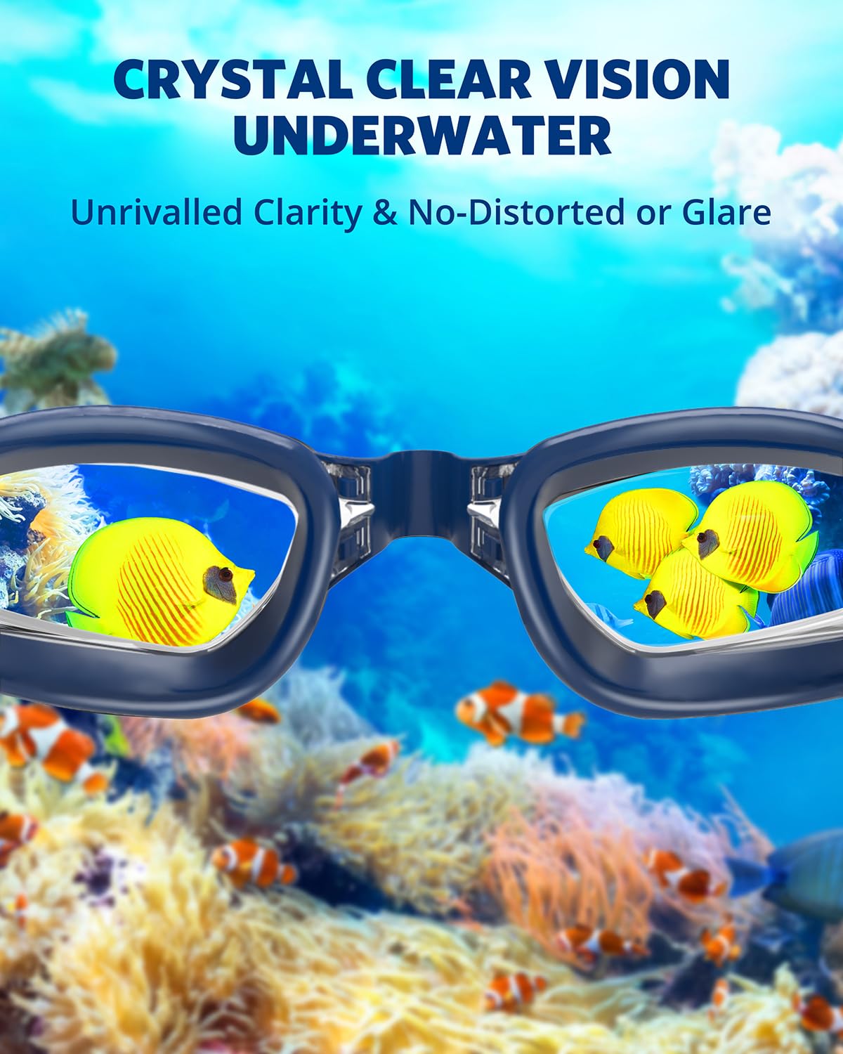 Aegend Swim Goggles, Swimming Goggles No Leaking Full Protect Adult Youth