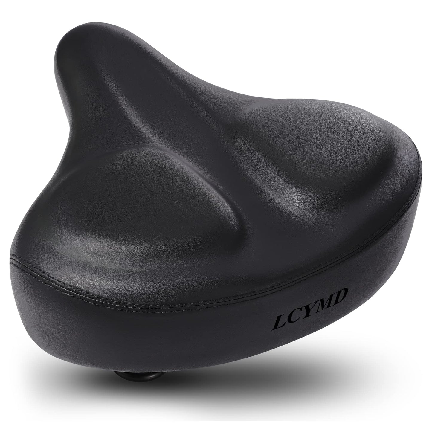 Oversized Comfortable Bike Seat Compatible with Peloton, Exercise or Road Bikes, Bicycle Seat Replacement with Wide Cushion,Easy to Install,Padded Bike Saddle for Men Women Comfort (Black Saddle)