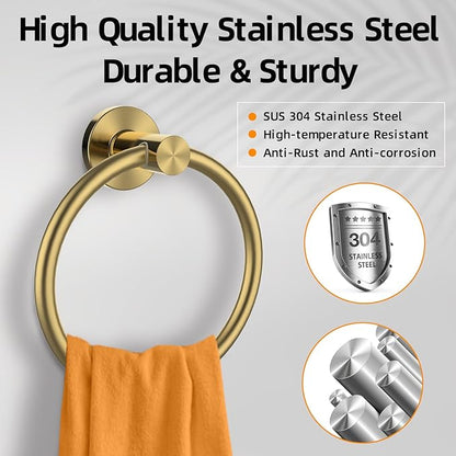 Towel Ring 2Pack, SUS304 Stainless Steel Hand Towel Holder