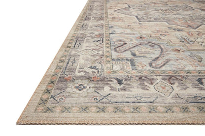 Loloi Hathaway Collection HTH-07 Multi/Ivory 9'-0" x 12'-0", .25" Thick, Area Rug, Soft, Durable, Printed, Modern, Low Pile, Non-Shedding, Easy Clean, Living Room Rug