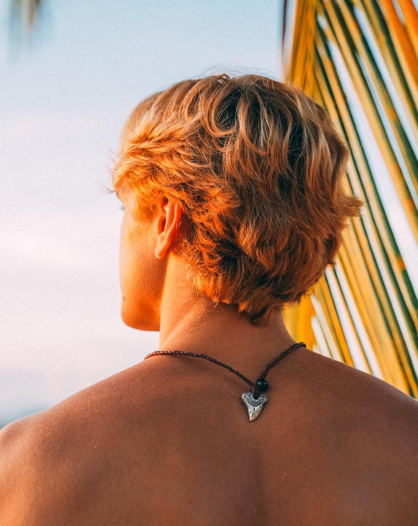 WanderTribes Shark Tooth Silver Plated Necklace Pendant Authentic Leather Cord, Adjustable Premium Pearl Pendant, Handmade Silver Jewelry, Designed Necklace for Men & Women, Jewelry Gifts