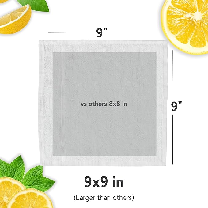 30 Hot or Cold Wrapped Moist Towels –9'' x 9" Moist Towelettes Individually