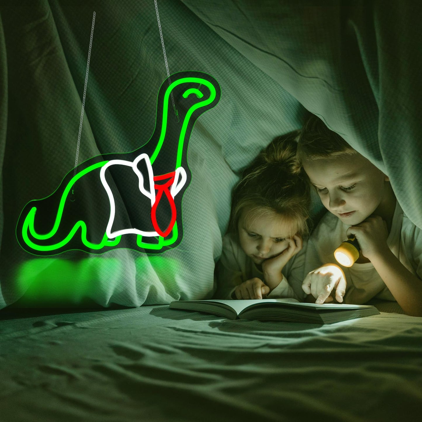 Qetibwk Dinosaur Neon Sign for Wall Decor Led Neon Signs Light Up Sign Room Decor Neon Lights Sign USB Powered