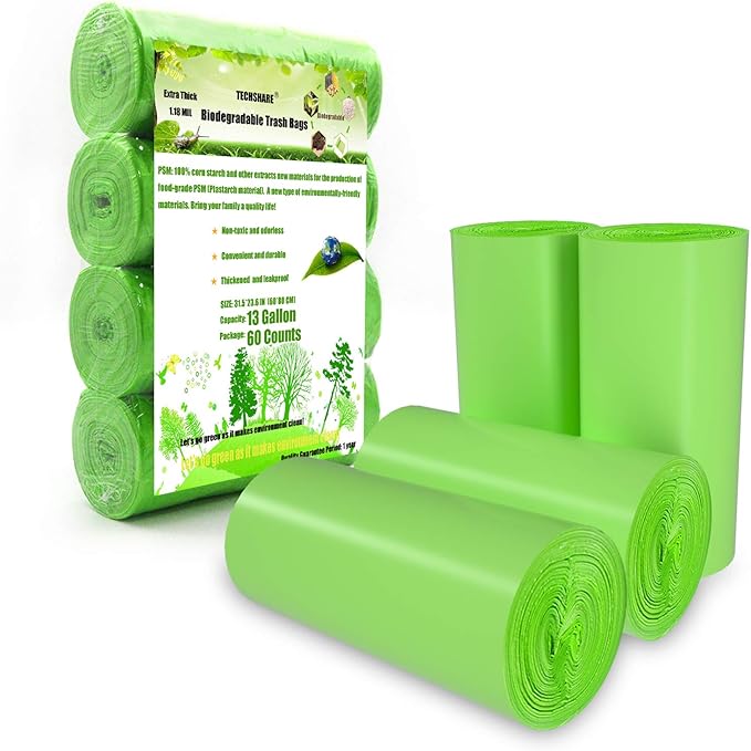 Trash Bags Biodegradable, Strong Rubbish Bags, Trash bags Recycling &