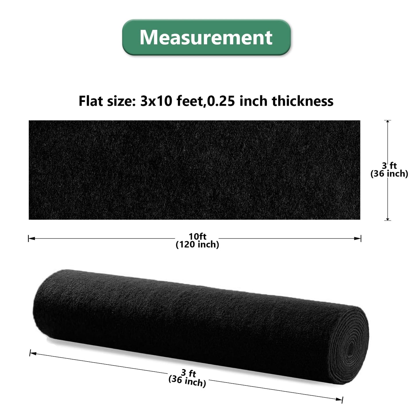 Black Carpet Runner Rug for Party and Event, Non-Slip TPR Rubber Backed Aisle Runway red Rug for Step, Proposal & Wedding Christmas Thanksgiving Decorations, Runway Rug for Prom(3 x 10ft, 450 GSM)