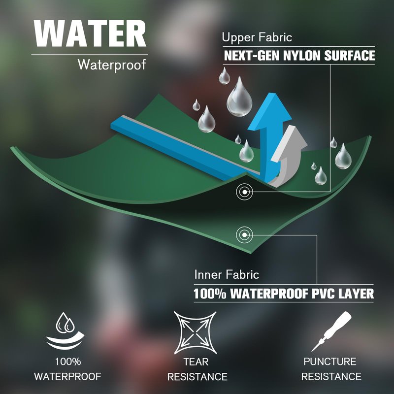 Trudave Chest Waders for Men with Boots, 2-Ply Nylon/PVC Waterproof Fishing & Hunting Waders for Men and Women